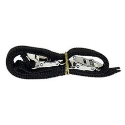 Messingschlager Pedal-Riemen Nylon Schwarz Paar