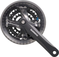 Shimano Kurbelgarnitur Acera FC-M361 Schwarz 7/8-fach 48/38/28 Zähne K 170mm