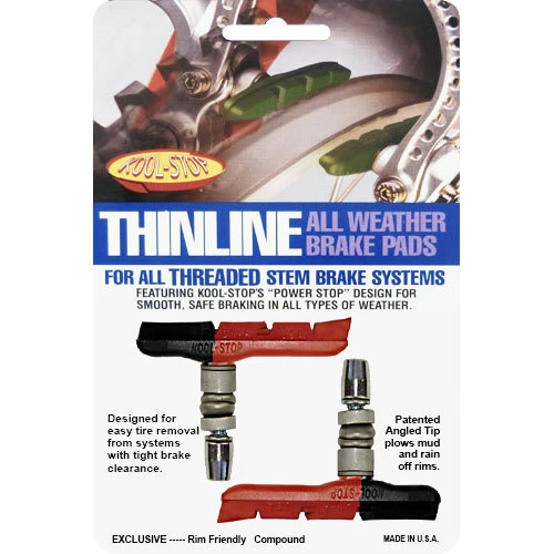 Kool-stop Kool Stop Bremsschuh V-Brake -Thinline- T2 Dual Compound Paar 1 Kool-stop Kool Stop Bremsschuh V-Brake -Thinline- T2 Dual Compound Paar