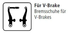 Shimano Bremsschuh Für V-Brake Symetrisch S70T Paar -Shimano Store fuer V Brake