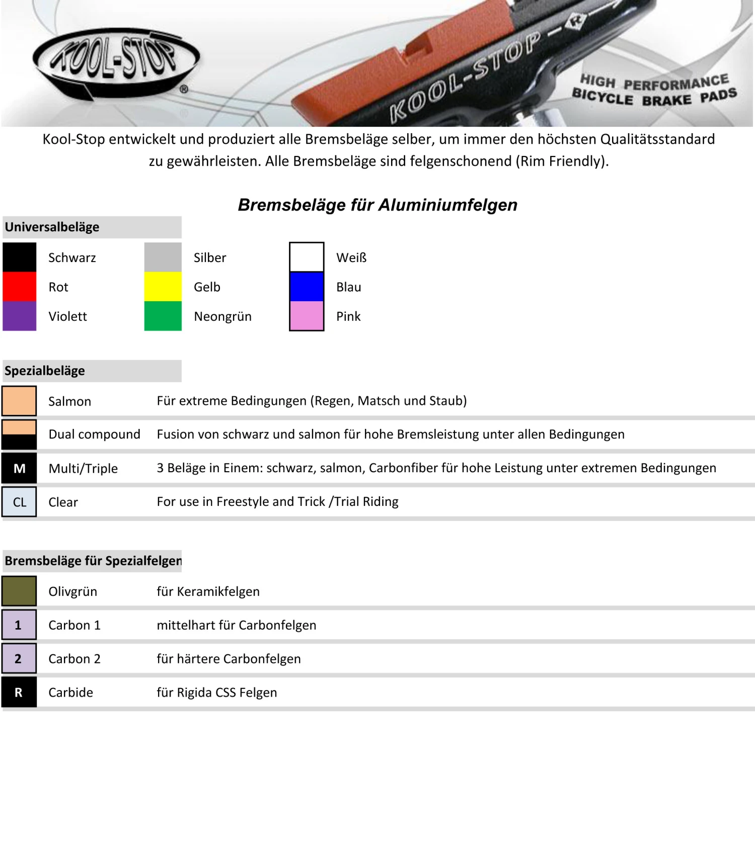 Kool-stop Kool Stop Bremsgummi -V-Brake- R1 Dual Compound Paar 2 Kool-stop Kool Stop Bremsgummi -V-Brake- R1 Dual Compound Paar – Bild 2